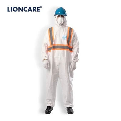 LIONCARE® CoverPlus helkurteibiga ühekordselt kasutatav kombinesoon